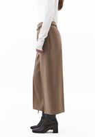 Bayan Kum Beji Kemer Detaylı Culotte Pantolon