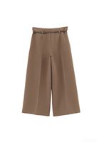 Bayan Kum Beji Kemer Detaylı Culotte Pantolon