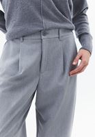 Bayan Gri Ultra Yüksek Bel Balon Pantolon