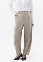 Bayan Bej Ultra Yüksek Bel Balon Pantolon