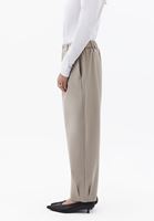 Bayan Bej Ultra Yüksek Bel Balon Pantolon