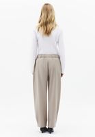 Bayan Bej Ultra Yüksek Bel Balon Pantolon