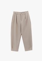 Bayan Bej Ultra Yüksek Bel Balon Pantolon