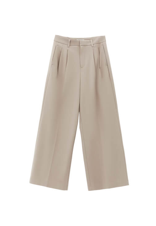 Yüksek Bel Wide-Leg Pantolon - Görsel 6