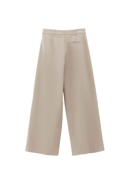 Yüksek Bel Wide-Leg Pantolon - Görsel 7