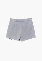 Bayan Gri Yüksek Bel Şort Etek