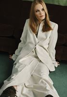 Bayan Krem Oversize Blazer Ceket