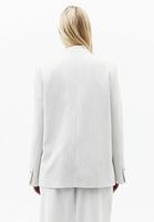 Bayan Krem Oversize Blazer Ceket