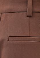 Bayan Kahverengi Wide-Leg Asimetrik Pantolon