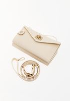 Bayan Krem Askılı Telefon Çantası