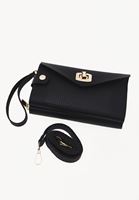 Bayan Siyah Askılı Telefon Çantası