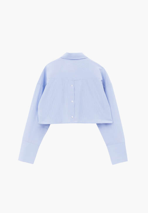 Crop Gömlek ve Denim Pantolon Kombini