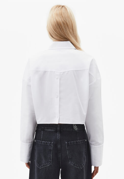 Crop Gömlek ve Pantolon Kombini