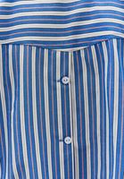 Bayan Çok Renkli Cep Detaylı Crop Gömlek