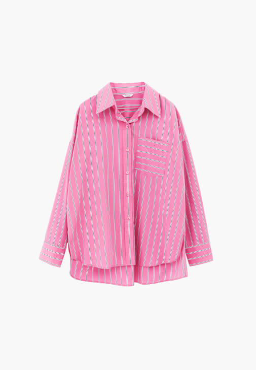 Oversize Gömlek ve Tencel Pantolon Kombini