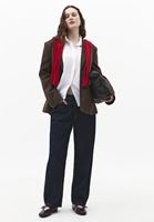 Bayan Beyaz Loose-Fit Poplin Gömlek