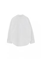 Bayan Beyaz Loose-Fit Poplin Gömlek