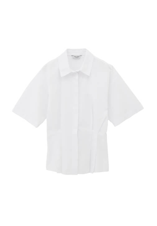 Büzgü Detaylı Gömlek ve Denim Pantolon Kombini