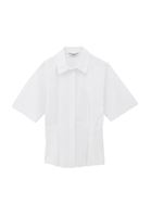 Bayan Beyaz Pile Detaylı Gömlek