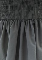 Bayan Yeşil Omuz Açık Mini Balon Elbise