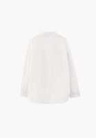 Bayan Beyaz Oversize Poplin Gömlek