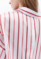 Bayan Çok Renkli Bağlama Detaylı Crop Gömlek