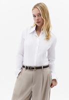 Bayan Beyaz Slim-Fit Gömlek