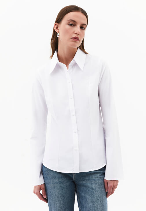 Slim-Fit Gömlek ve Balon Pantolon Kombini