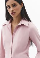 Bayan Pembe Slim-Fit Gömlek