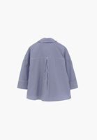 Bayan Çok Renkli Çizgili Oversize Gömlek