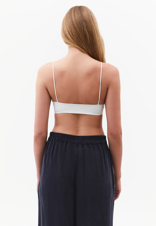 Askılı Bralet ve Tencel Pantolon Kombini