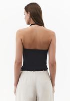 Bayan Siyah Degaje Yaka Bluz