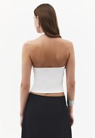 Bayan Bej Degaje Yaka Bluz