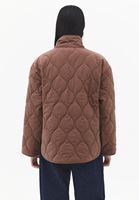 Bayan Kahverengi Loose-Fit Kapitoneli Mont