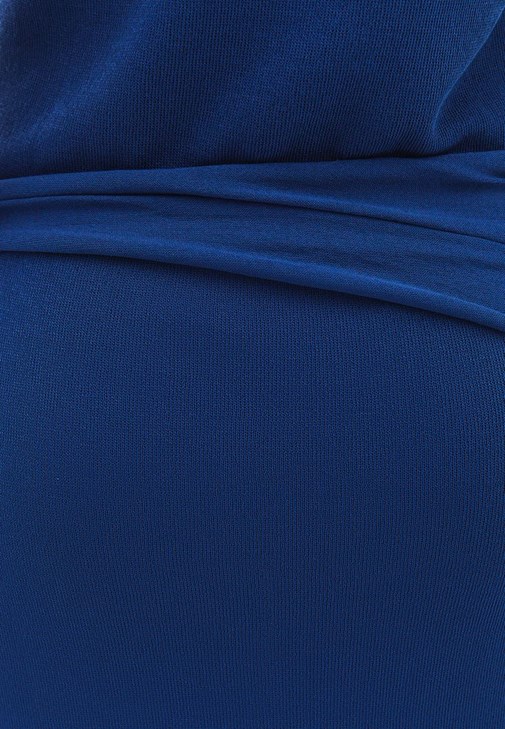 Triko Uzun Elbise ve Topuklu Terlik Kombini