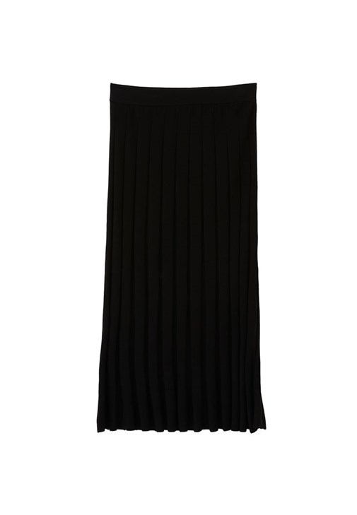 Pileli Midi Etek ve Tokalı Atlet Kombini