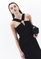 Bayan Siyah Toka Detaylı Atlet