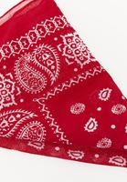 Bayan Kırmızı Desenli Fular