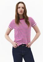 Bayan Çok Renkli Pamuklu Sıfır Yaka Tişört