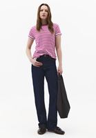 Bayan Çok Renkli Pamuklu Sıfır Yaka Tişört