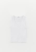 Bayan Beyaz V Yaka Atlet