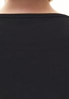 Bayan Siyah Düğme Detaylı Atlet