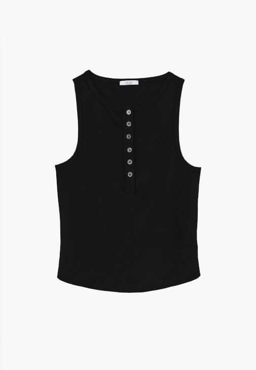 Düğme Detaylı Atlet ve Bermuda Kombini