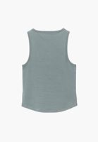 Bayan Yeşil Düğme Detaylı Atlet