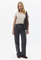 Bayan Bej V Yaka Pamuklu Tişört