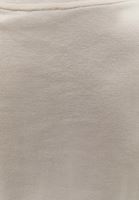 Bayan Bej V Yaka Pamuklu Tişört