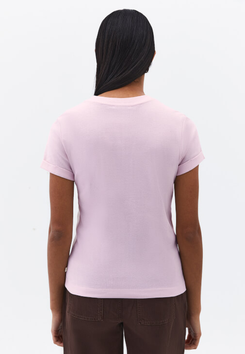 Pamuklu Tişört ve Wide-Leg Pantolon Kombini