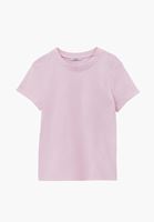 Bayan Pembe Pamuklu Sıfır Yaka Tişört