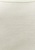 Bayan Bej Pamuklu Sıfır Yaka Tişört