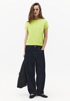 Bayan Yeşil Pamuklu Sıfır Yaka Tişört